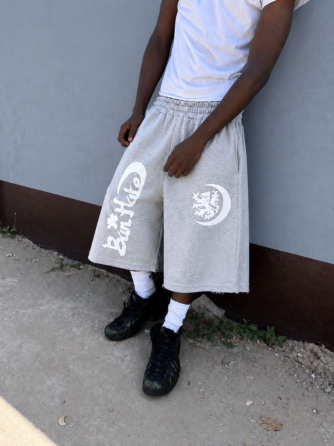 Grey BanHate- Sweatshorts